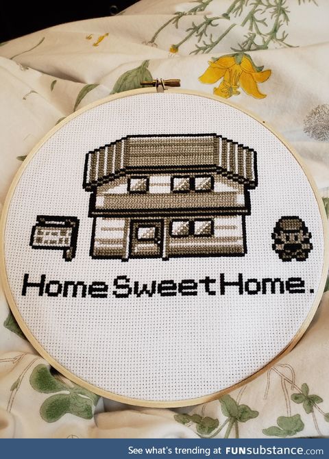 Finished my first big cross stitch project today!