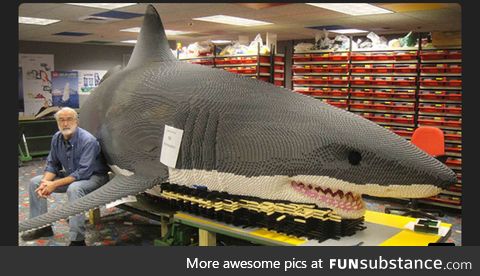 Jaws LEGO by Master builder Steve Gerling