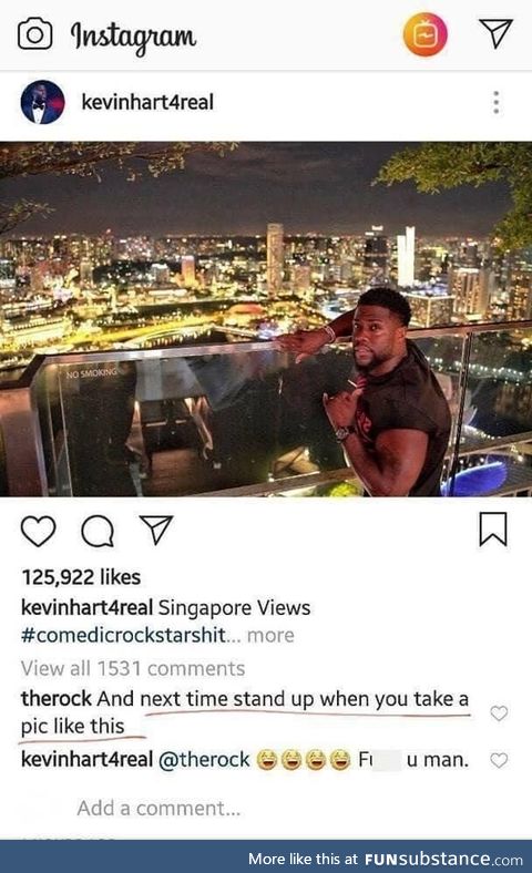 Kevin Hart and the Rock