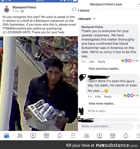 The one when Ross is a thief?