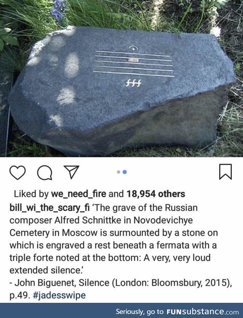 Grave of Russian composer Alfred Schnittke