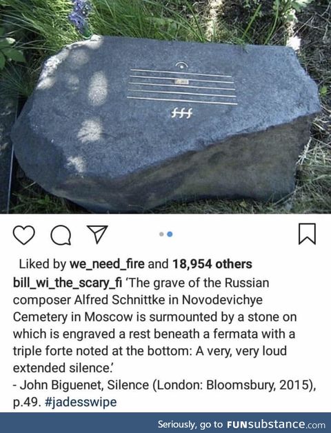 Grave of Russian composer Alfred Schnittke