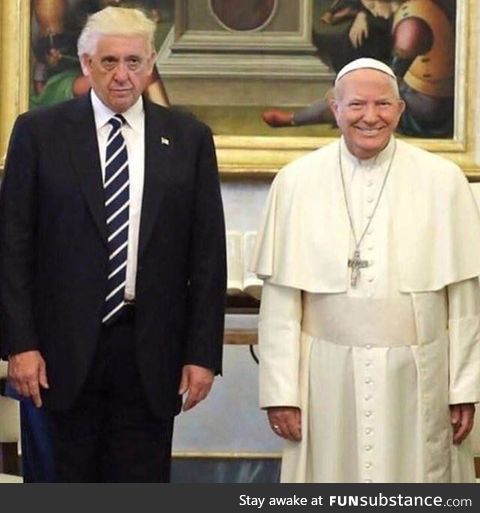 Trump VS Pope face swap