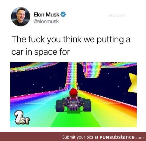 Just to fall back down to earth