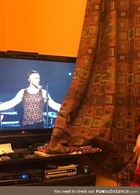 He wears the curtains. Nbd