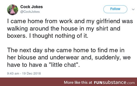 c*ck Joke of the Day - #2 - Gender Equality
