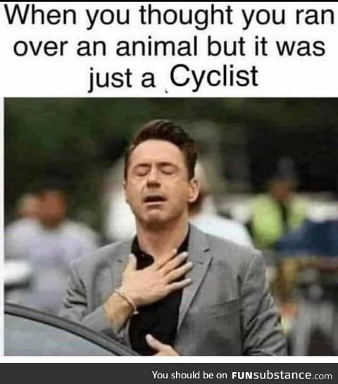 When they have a designated lane and prefer to use the car lane instead