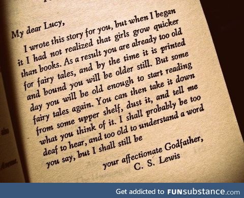 C.S. Lewis to his goddaughter