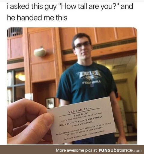 How tall are you guys ?