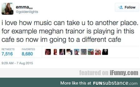 Yeah, music is great