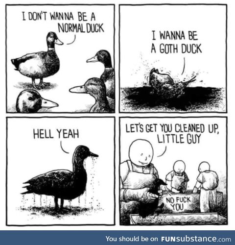 Goth duck