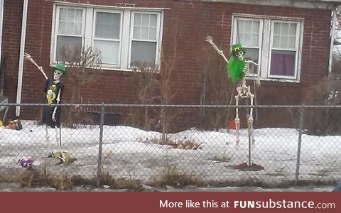 I'm not even mad at these people that never took down their Halloween decorations.