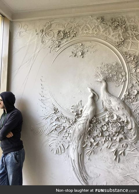 Russian artist uses ancient technique to turn walls into art, and the result is gorgeous