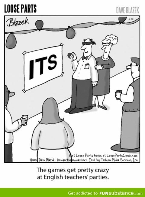 English teacher's parties