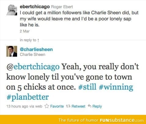 Charlie still winning