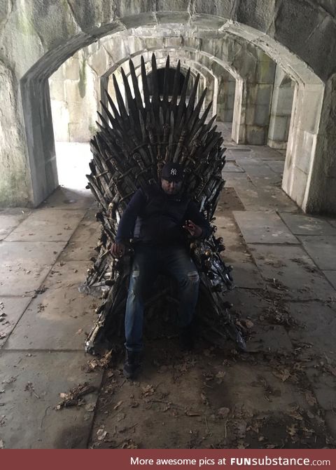 I found one of the hidden iron thrones 2 miles from my job