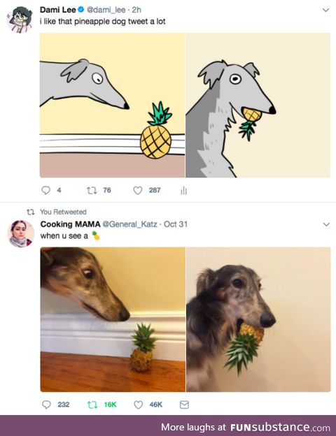 That Pineapple Dog Tweet