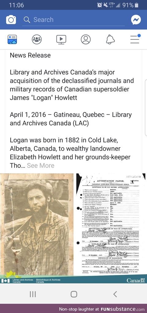 Official release from Library and Archives Canada