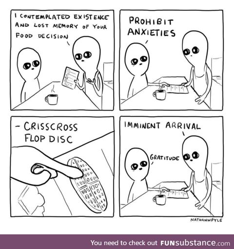 “Prohibit anxieties” instead of “no worries”, I love it