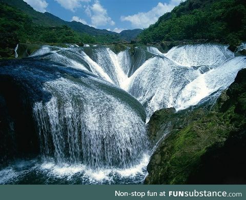 Pearl Shoal Waterfall in China