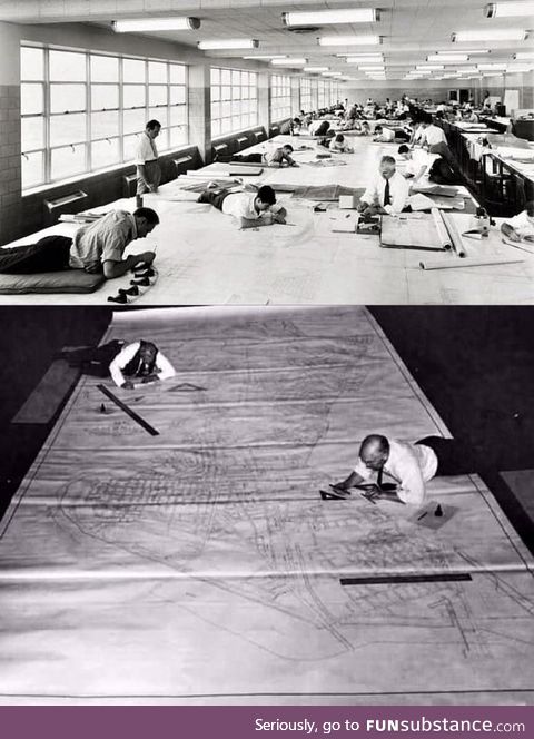 The fact that city planners used to painstakingly create city plans by hand (70's)