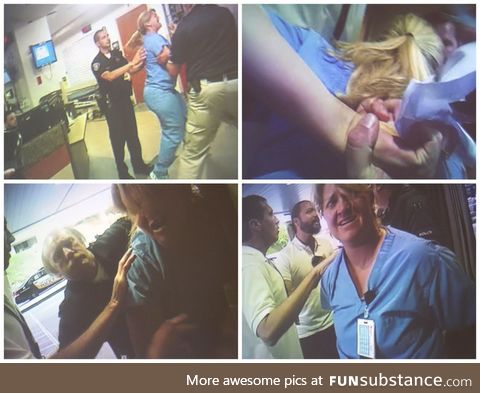 Police arrest nurse for doing her job and following procedure