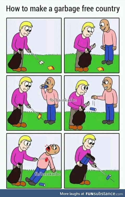 How to make a garbage free country
