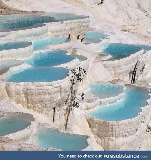 The pools of Pamukke, Turkey