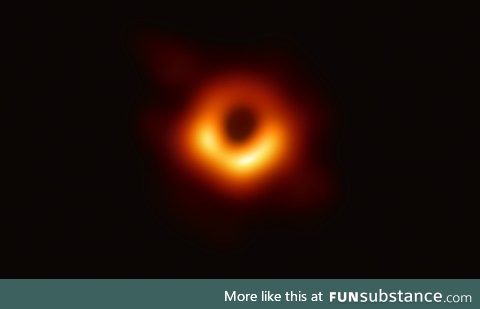 The first visual evidence of a black hole