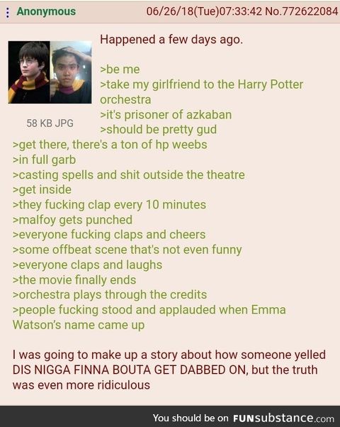 Anon watches Harry Potter