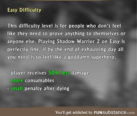 "Easy Mode" - Shadow Warrior 2 gets it