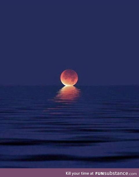 When the moon kisses the ocean