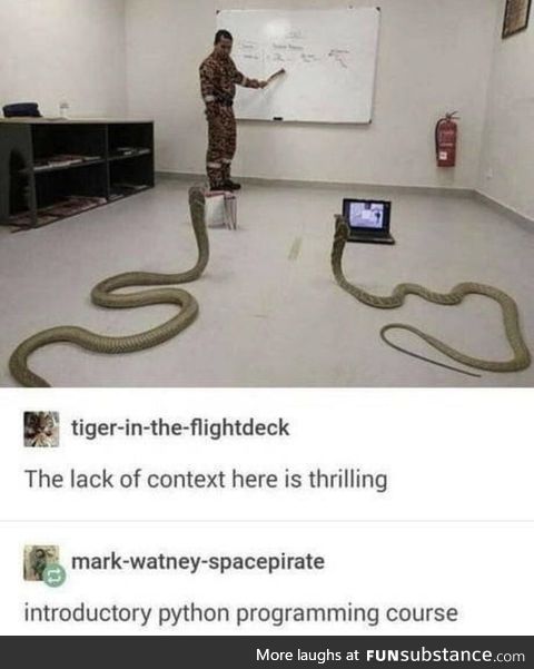 Who else loves python?