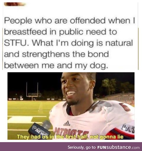 I’m all about a woman’s right to breastfeed in public