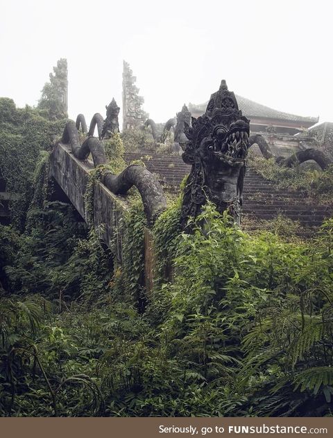 Abandoned temple in Indonesia