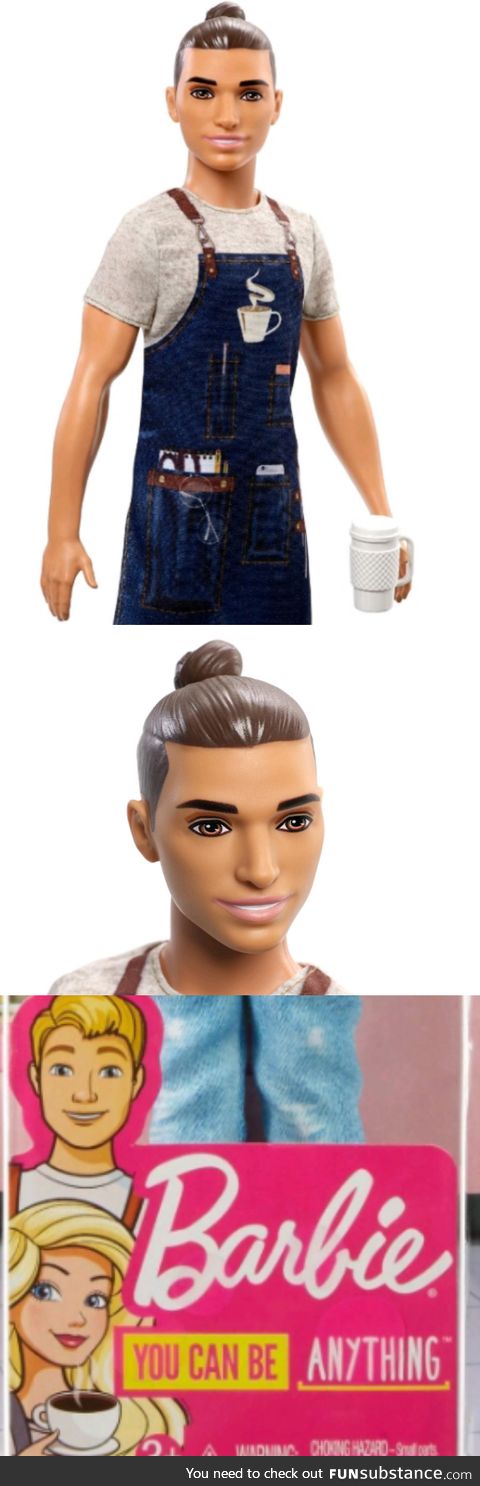 Barbie Ken "Careers" Barista, seriously. This is totally NOT geared to millennials kids