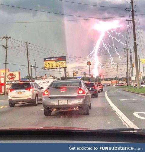 Lightning in Moody, Alabama today