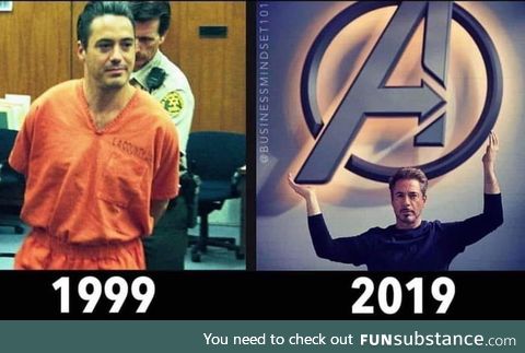 Has anyone made a bigger turnaround than RDJ?