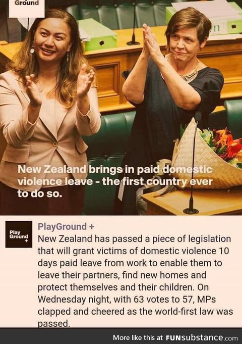New Zealand passes paid domestic violence leave