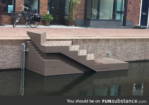 A dock with a duck dock