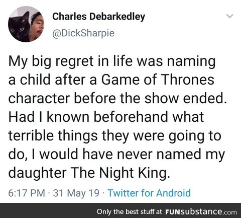 Imagine naming your kid after a tv show character