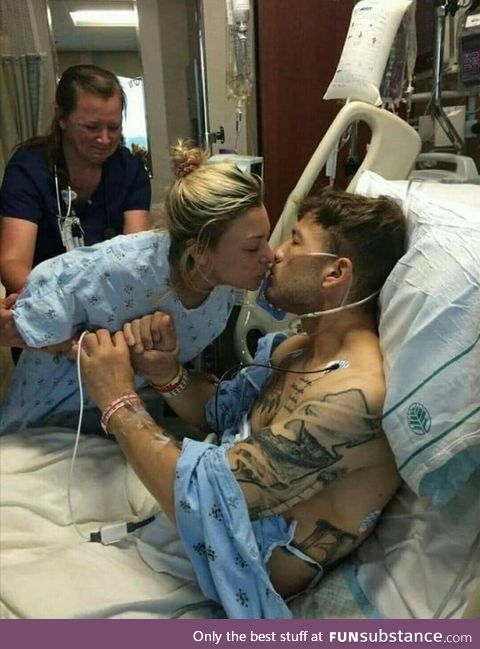 He gave her a ring, she gave him a kidney