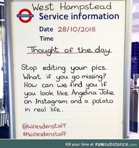 TfL thought of the day