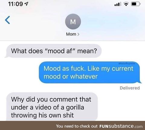 Outstanding move from mom