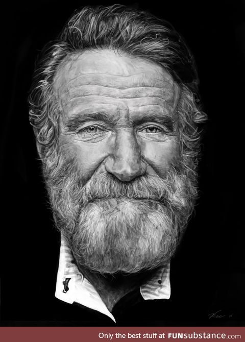 Robin Williams digital portrait drawn by me!