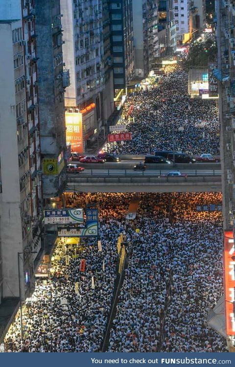 Hong Kong protest against extradition law which aims to send political criminals and