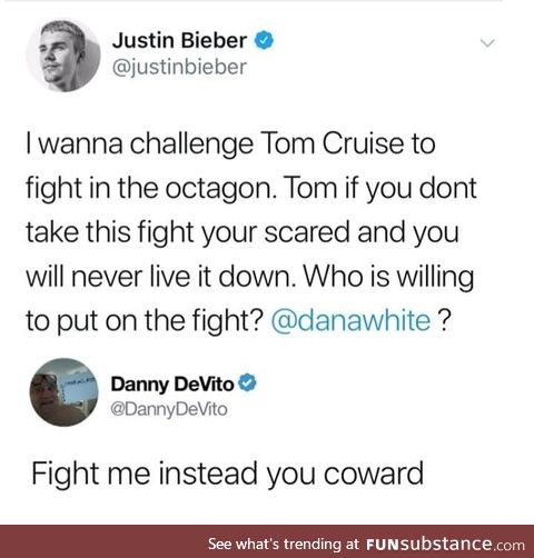 Fight me, you won't