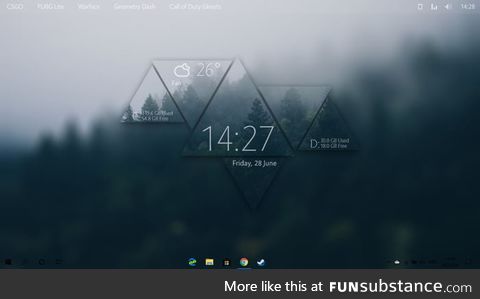 My rainmeter desktop