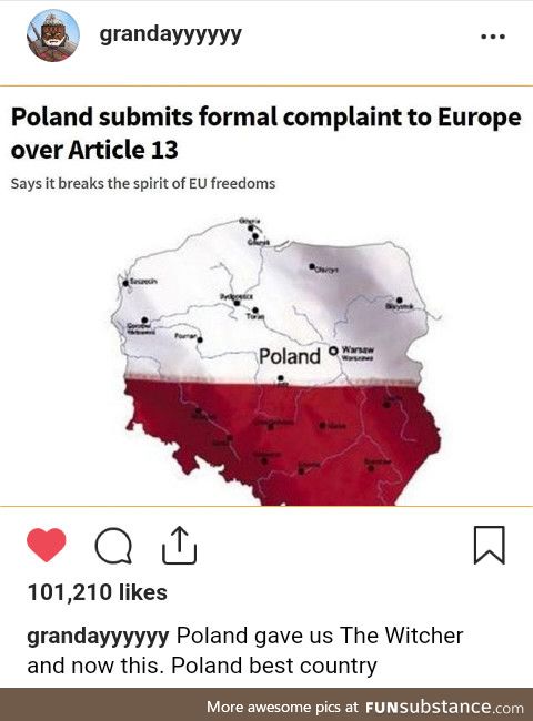 Thank you Poland. Very cool