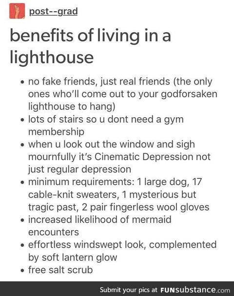 I should buy a lighthouse
